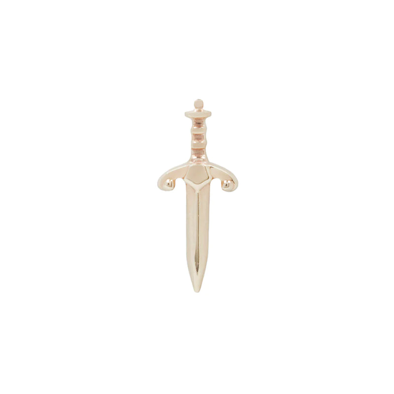 Buddha Organics-Blade Sword rose gold threadless end