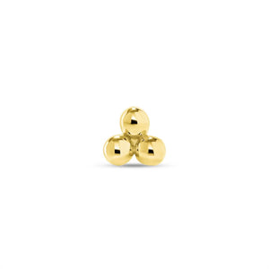 Norvoch- 3 Bead Stud gold end