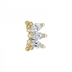 BVLA -Eloise -Cz 14k yellow gold end