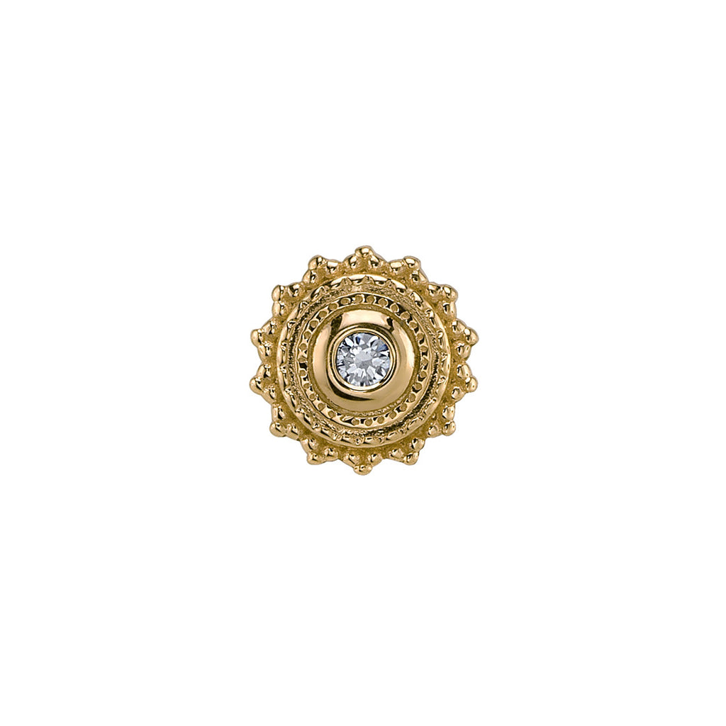BVLA  Afghan - DIAMOND 14k yellow gold end