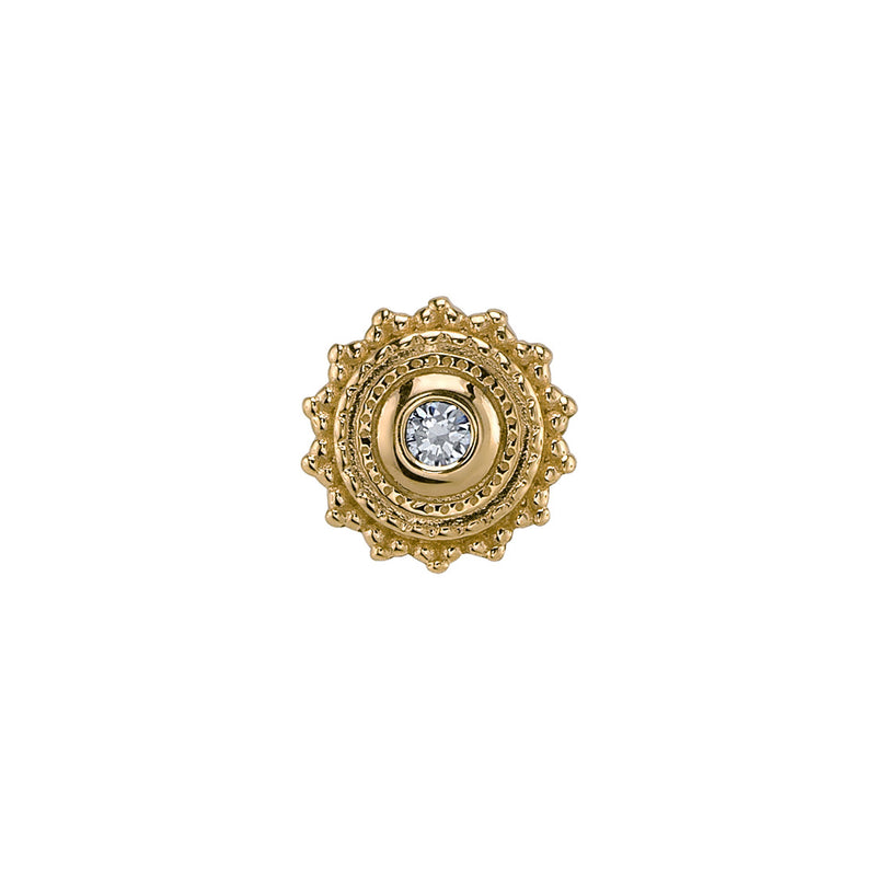BVLA  Afghan - DIAMOND 14k yellow gold end