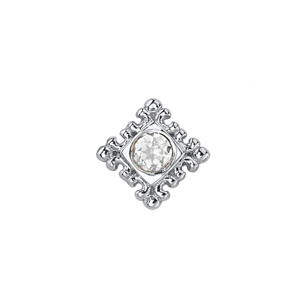 BVLA -Flourish Illusion -DIAMOND solid 14k white gold end