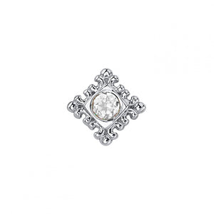 BVLA -Flourish Illusion -DIAMOND solid 14k white gold end