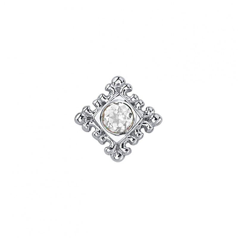 BVLA -Flourish Illusion -DIAMOND solid 14k white gold end
