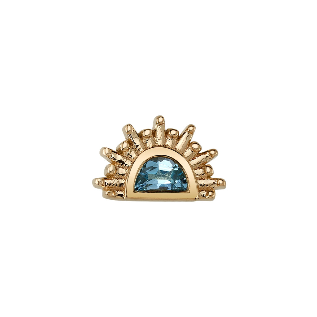 BVLA -Lunette -Swiss Blue Topaz 14k yellow gold end