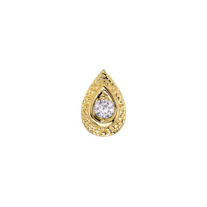 BVLA Nanda Pear - DIAMOND 14k yellow gold end