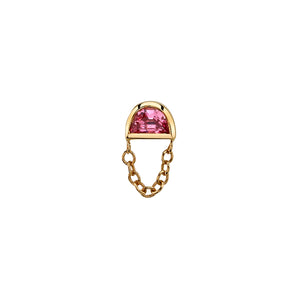 BVLA -Half Moon Rianna- Lab SAPPHIRE yellow gold end