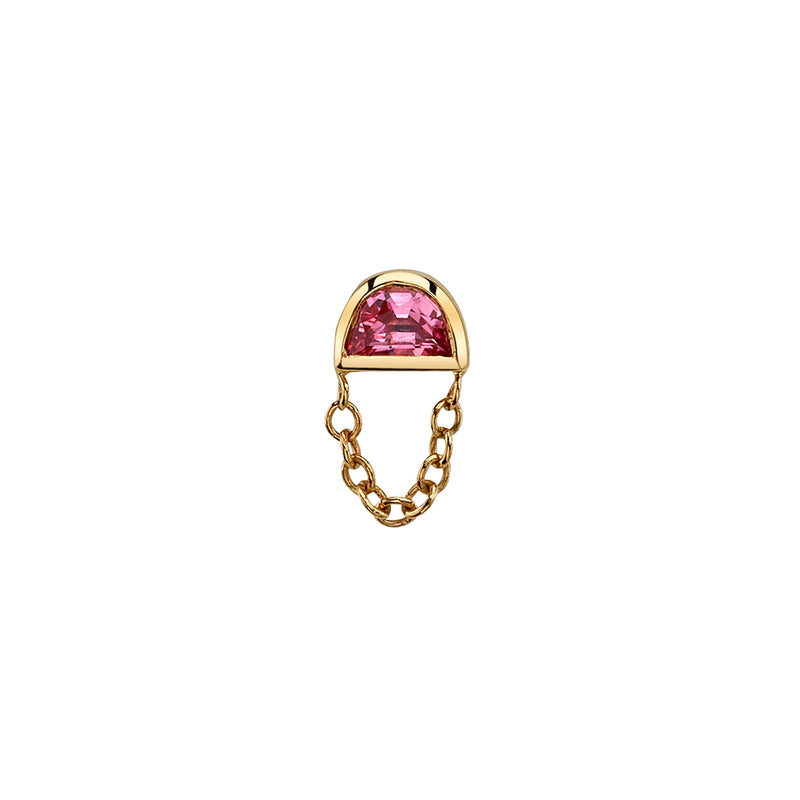 BVLA -Half Moon Rianna- Lab SAPPHIRE yellow gold end