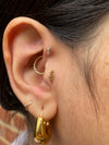 Buddha Organics-Crushing Cz rose gold threadless end