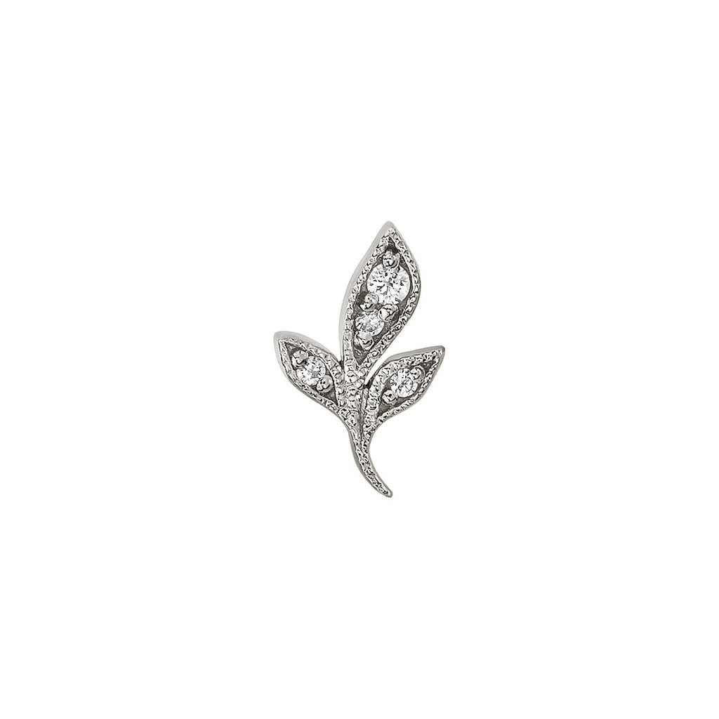 BVLA -Mini Wisteria CZ 14k white gold end