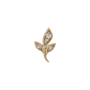BVLA -Mini Wisteria CZ 14k yellow gold end