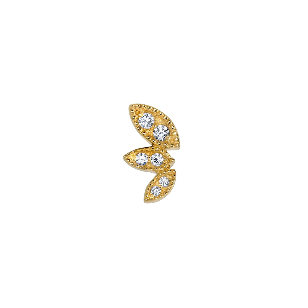 BVLA -Jess's Kiss CZ 14k yellow gold end