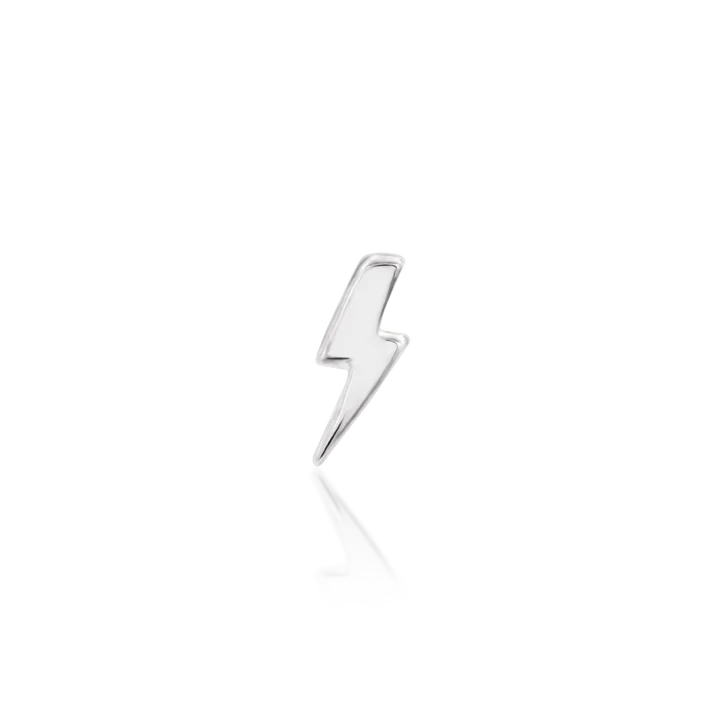 Junipurr- Lightning Mini Bolt 14kt white gold end