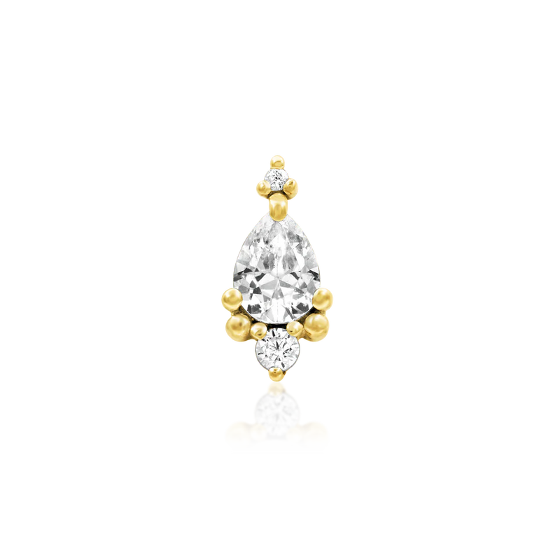Junipurr- Amelia 14kt yellow gold end