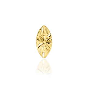 Junipurr- Laser Marquise 14kt yellow gold
