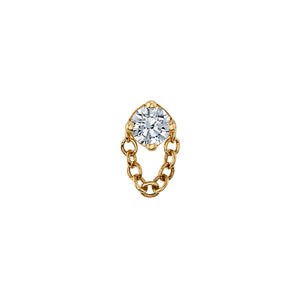 BVLA -Rianna CZ 14k yellow gold end