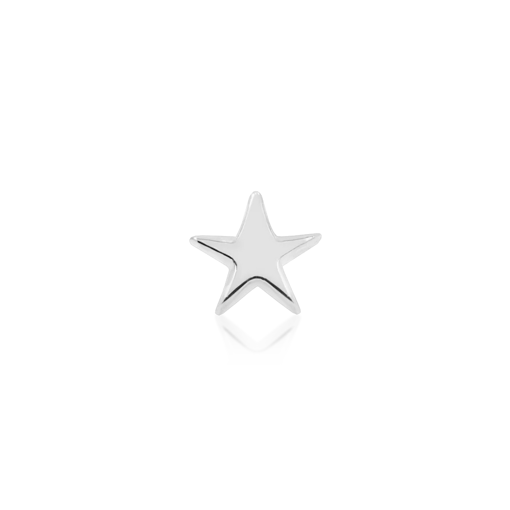 Junipurr-Gold Star 14kt white gold end