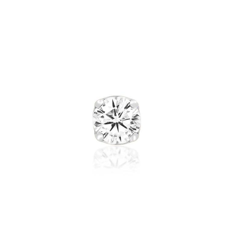 Junipurr- Prong-set CZ 14kt white gold end