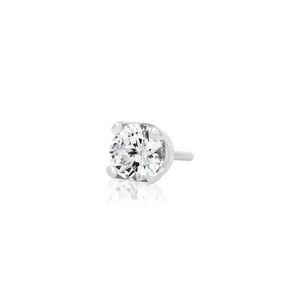 Junipurr- Prong-set CZ 14kt white gold end