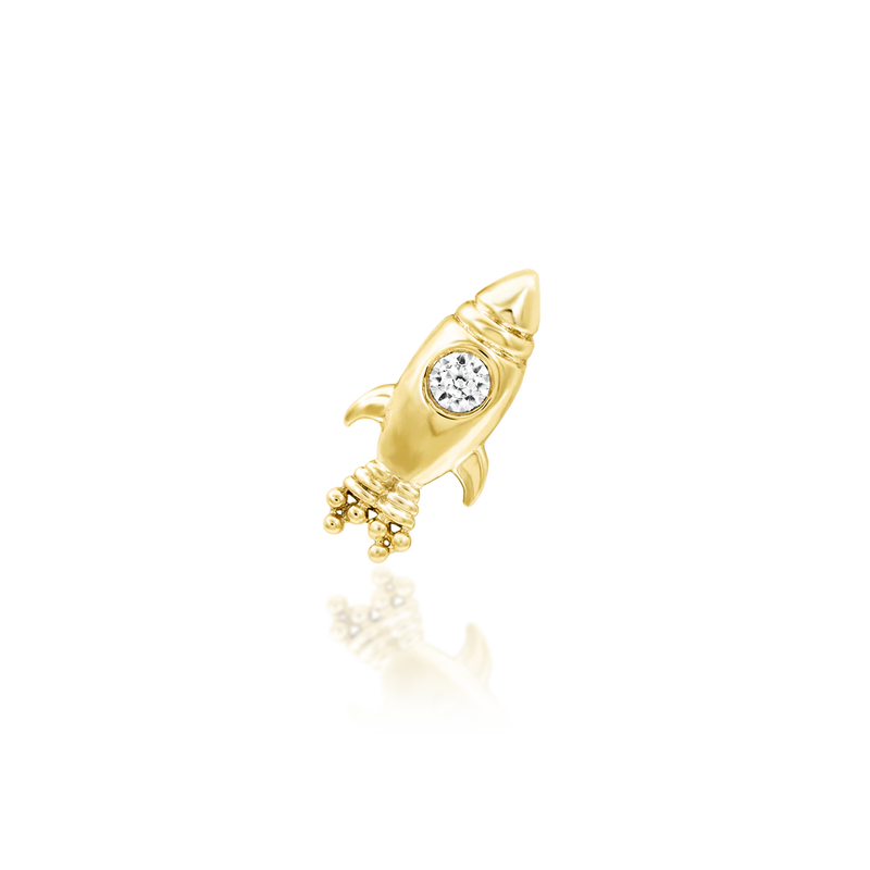 Junipurr- Blast Off! 14kt yellow gold end