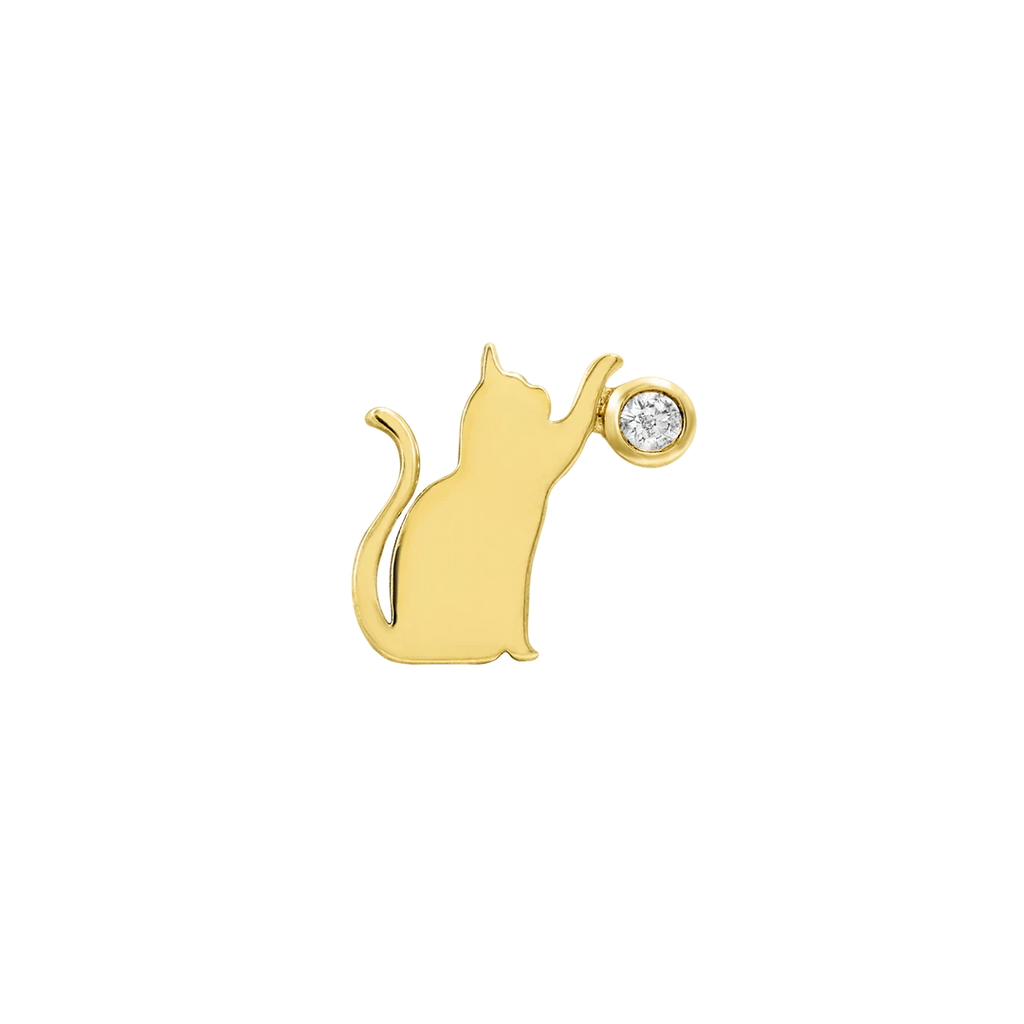 Junipurr- Cat Laser 14kt yellow gold end