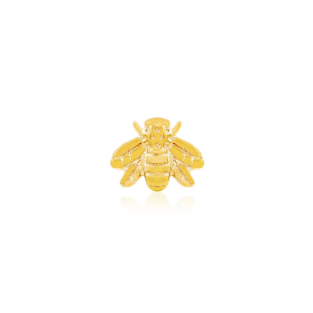 Junipurr- Gold Bee 14kt yellow gold end