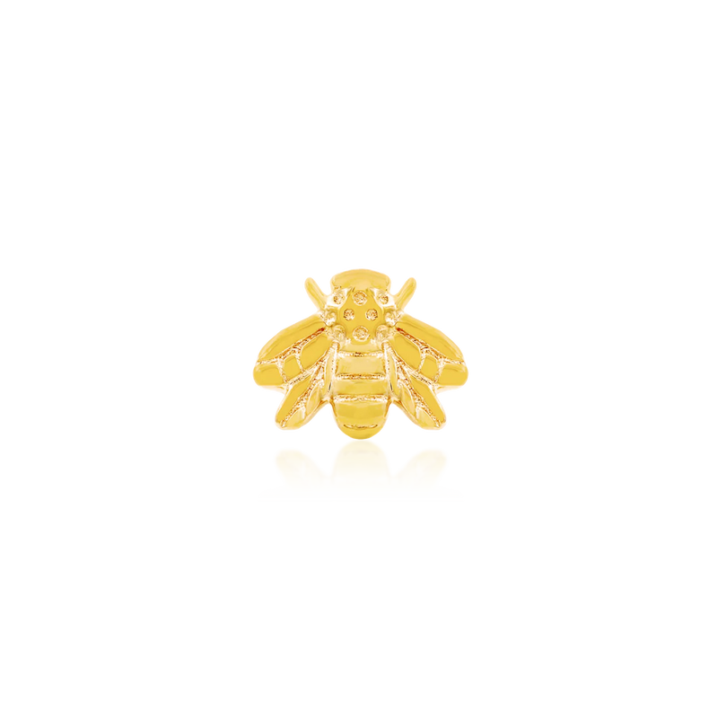 Junipurr- Gold Bee 14kt yellow gold end