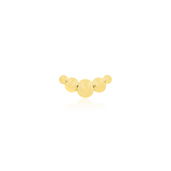 Junipurr-Gold Croissant 14kt yellow gold end