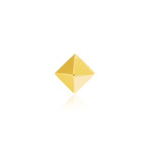 Junipurr- Gold Pyramid 14kt yellow gold end