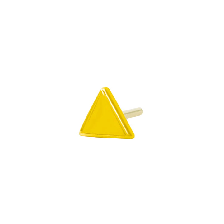 Junipurr- Gold Triangle 14kt yellow gold end
