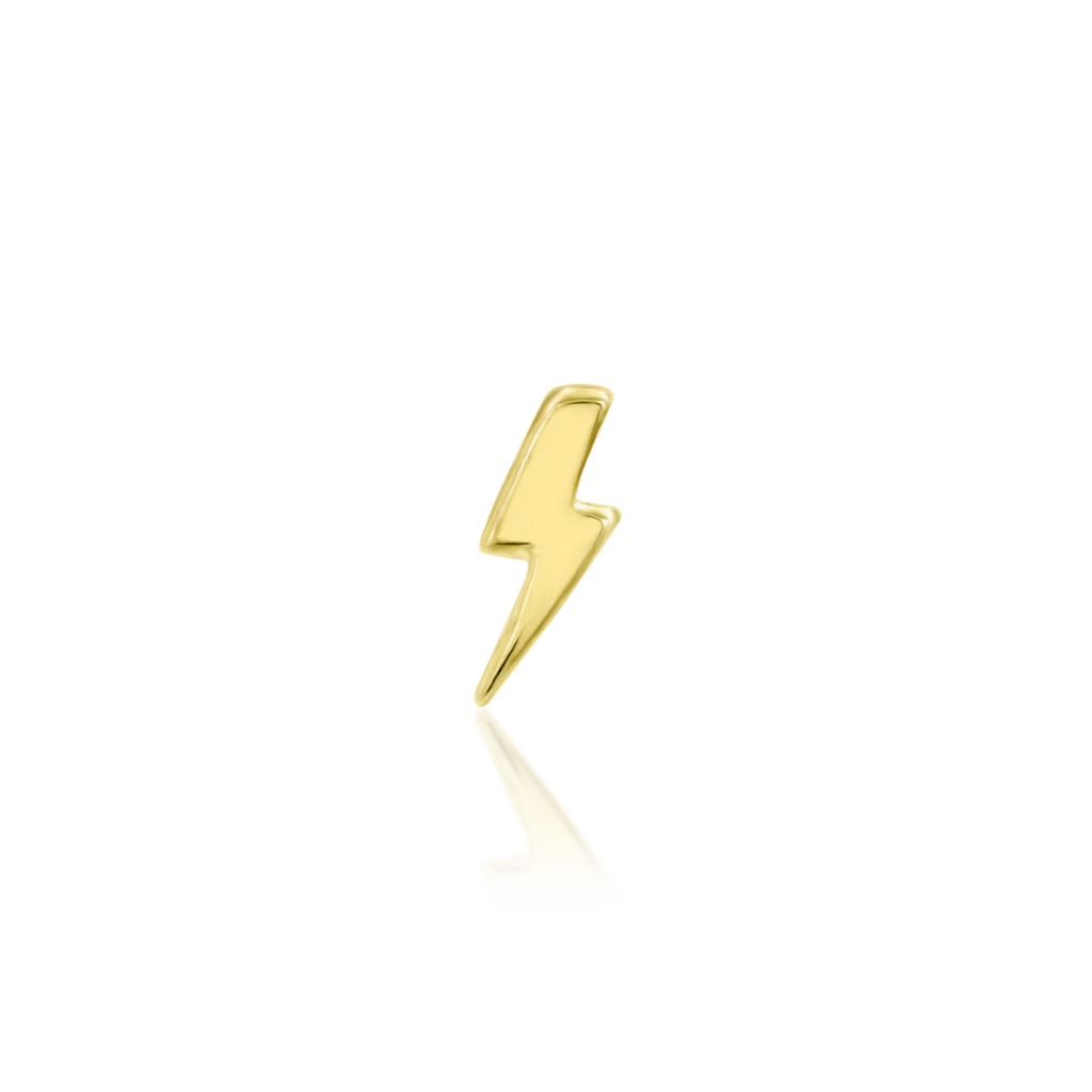 Junipurr- Lightning Mini Bolt 14kt yellow gold end