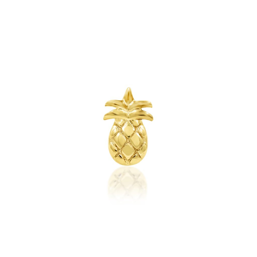 Junipurr- Mini Pineapple 14kt yellow gold end
