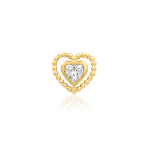 Junipurr- My Beading Heart 14kt yellow gold end