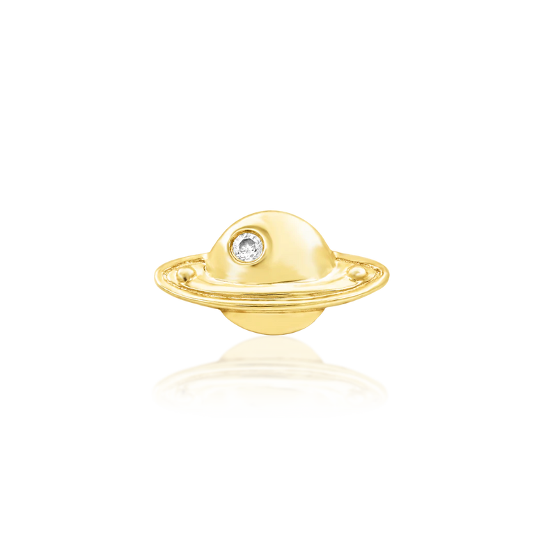 Junipurr- Saturn 14kt yellow gold end