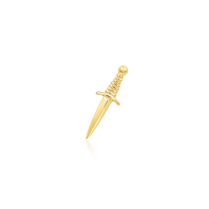 Junipurr- Staring Dagger 14kt yellow gold end