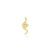 Junipurr- Textured Snake 14kt yellow gold end